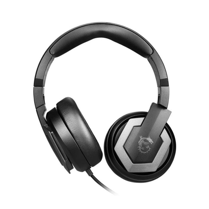 MSI Immerse GH61 Virtual 7.1 Surround Sound USB & 3.5 Connectors Gaming Headset for PC, Laptop, and Mobile Sevices - Black - Image 3