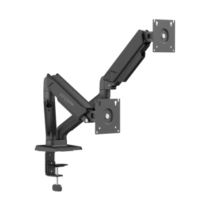 Sades Viper Dual Monitor Arm Screen Rotation Spring Inside - Black (Fit Screen Size 17" - 32" Flat/Curved)