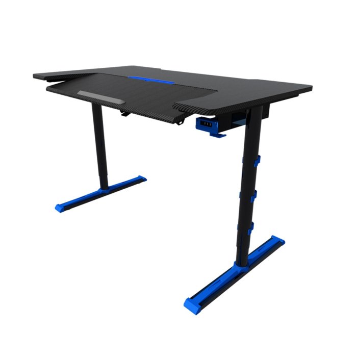 Sades Alpha gaming Table, Adjustable Table Height, Equipped With USB Hub, Headset Hook, Metallic Panel, Cable Management Clips - Image 3