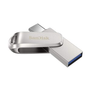 SanDisk Ultra Dual Drive Luxe 1TB Type-C USB 3.2 Gen 1 Read Speed up to 400 MB/s - Silver