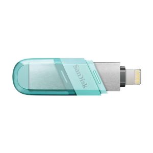SanDisk 128GB iXpand Flip Flash Drive USB 3.1 & Lightening For iOS Windows & Mac - Ice Mint
