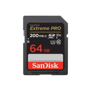 SanDisk Extreme Pro SDXC UHS-I Memory Card 64GB Read Speed up to 200 MB/s