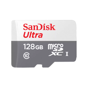 SanDisk Ultra microSD cards 100MB/s (White/ Gray) Without Adapter - 128GB