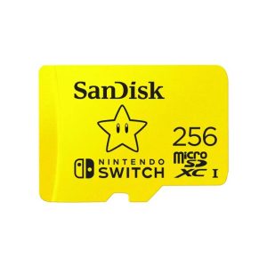 SanDisk Nintendo Licensed microSDXC 256GB Memory Card-Yellow