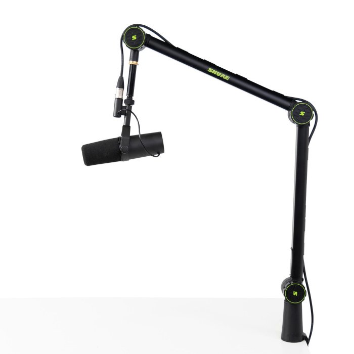 Shure Podcast Boom Articulating Microphone Stand with Cable Management Channel