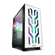Sharkoon Elite Shark CA300T 2X Tempered Glass 4X ARGB Fans (3 Front & 1 Rear) ATX Mid Tower Case White - Image 4