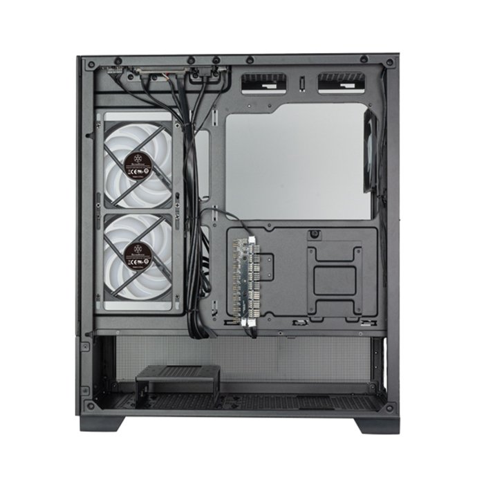 Silver Stone SST-LD05-B-ARGB Lucid 05 Exquisite ATX Chassis 270° Panoramic View - Black - Image 2