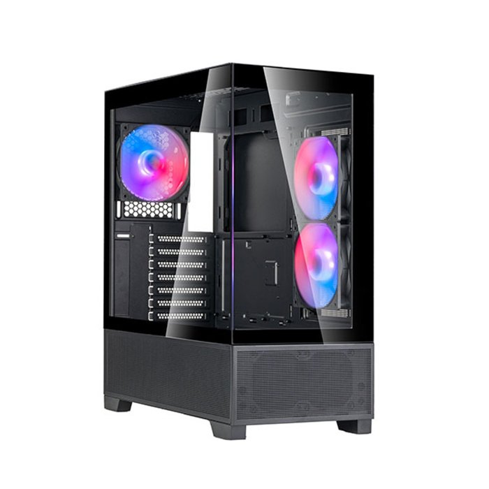 Silver Stone SST-LD05-B-ARGB Lucid 05 Exquisite ATX Chassis 270° Panoramic View - Black - Image 3