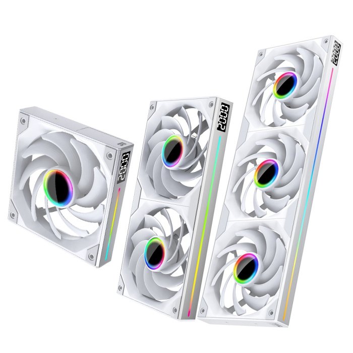 Jungle Leopard Starlink120 Aluminium 120X25mm 5V 3Pin ARGB Case Single Fan - White - Image 2