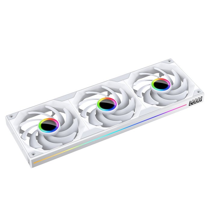 Jungle Leopard Starlink120 Aluminium 120X25mm 5V 3Pin ARGB Case Single Fan - White - Image 3