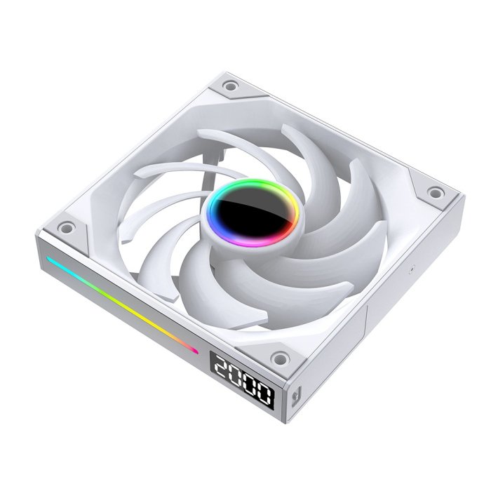 Jungle Leopard Starlink120 Aluminium 120X25mm 5V 3Pin ARGB Case Single Fan - White