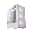 GameMax Storm Micro Tower Tempered Glass Side Panel Case without Fans - White - Image 9