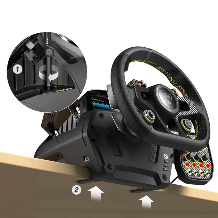 Turtle Beach Velocity One Race Wheel & Pedal System,7.2Nm direct-drive force,Customizable Throttle/Brake/Clutch Pedals,For PC&Xbox | TBS-0726-05 - Image 2