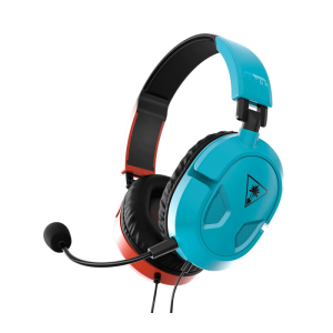 Turtle Beach Recon 50 Wired (3.5mm) Gaming Headset with Detachable Microphone, For PC/PS/Xbox & Mobile Devices Blue-Red