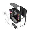 Twisted Minds Vanguard Mid Tower PC Case, Two-Panel Tempered Glass Front & Side, 4 Pre-Installed ARGB Fans Black - Image 9