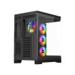 Twisted Minds Vanguard Mid Tower PC Case, Two-Panel Tempered Glass Front & Side, 4 Pre-Installed ARGB Fans Black - Image 8