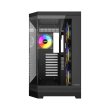 Twisted Minds Vanguard Mid Tower PC Case, Two-Panel Tempered Glass Front & Side, 4 Pre-Installed ARGB Fans Black - Image 6