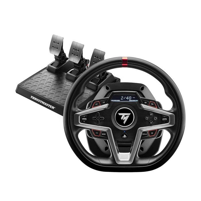 ThrustMaster T248P Racing Wheel and Magnetic Pedals Hybrid Drive Magnetic Paddle Shifters For PS5/PS4