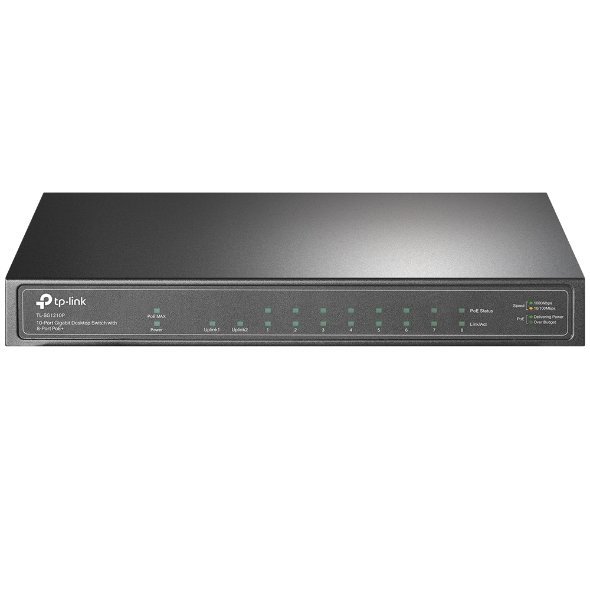 TP-Link TL-SG1210P 10-Port Gigabit Desktop Switch with 8-Port PoE+ - Image 3