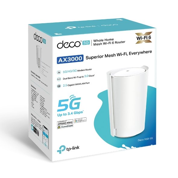 TP-Link Deco X50-5G AX3000 Whole Home Mesh WiFi 6 Gateway - Image 4