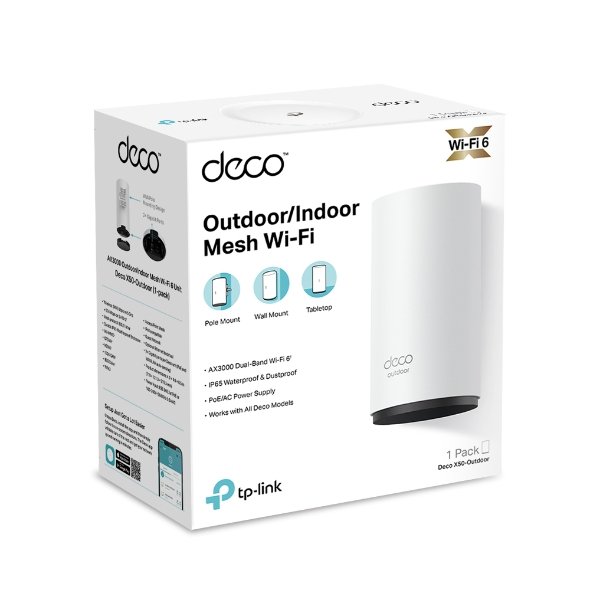 TP-Link Deco X50-Outdoor AX3000 Outdoor / Indoor Whole Home Mesh WiFi 6 Unit - Image 4