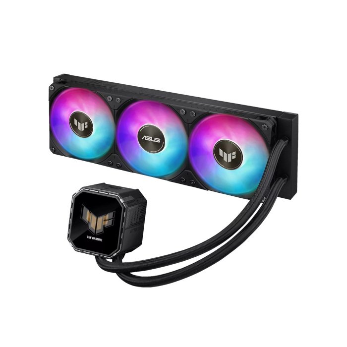 Asus Tuf Gaming LC III 360 ARGB LCD CPU Liquid Cooler - 2.8" LCD for Hardware Monitoring, Custom GIFs and MP4 Video Clips - Black | 90RC01A1-B0EAY0 - Image 2