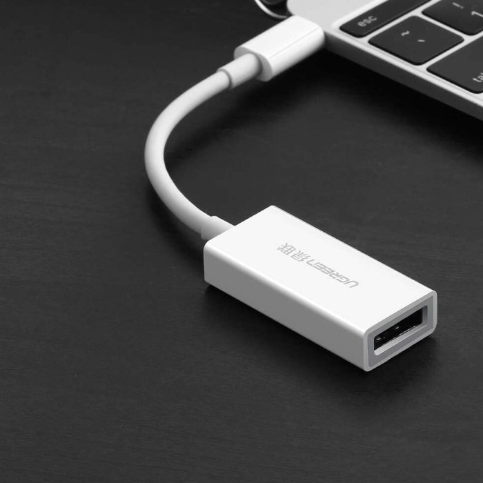 UGreen USB-C to Displayport Adapter - White - Image 3