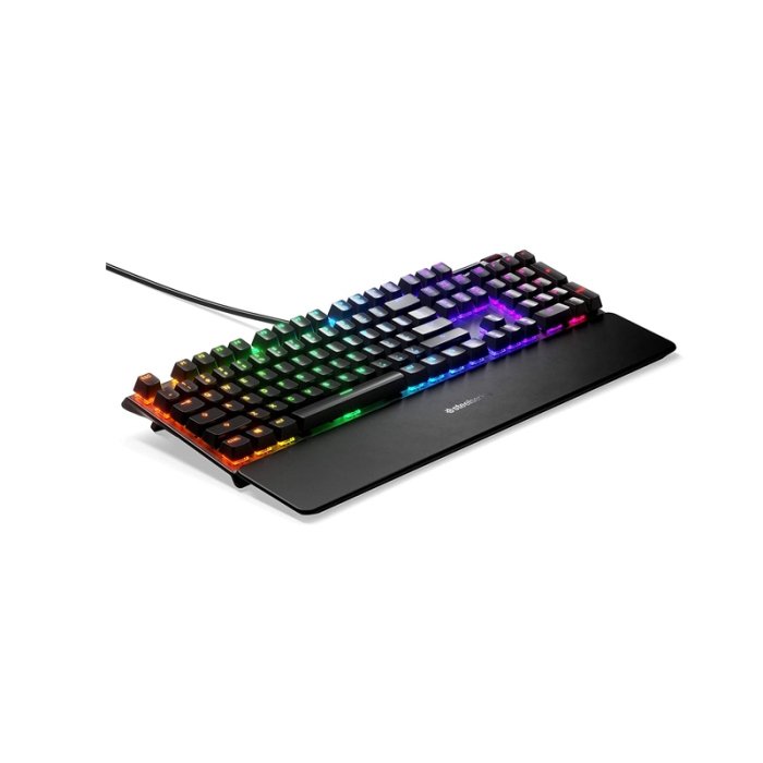 SteelSeries Apex Pro Mechanical Gaming Keyboard, OLED Smart Display, Omnipoint 2.0 Adjustable Hyper Magnetic Switches, Detachable Magnetic Wrist Rest, USB Passthrough, For PC/PS5 & Xbox - Image 2