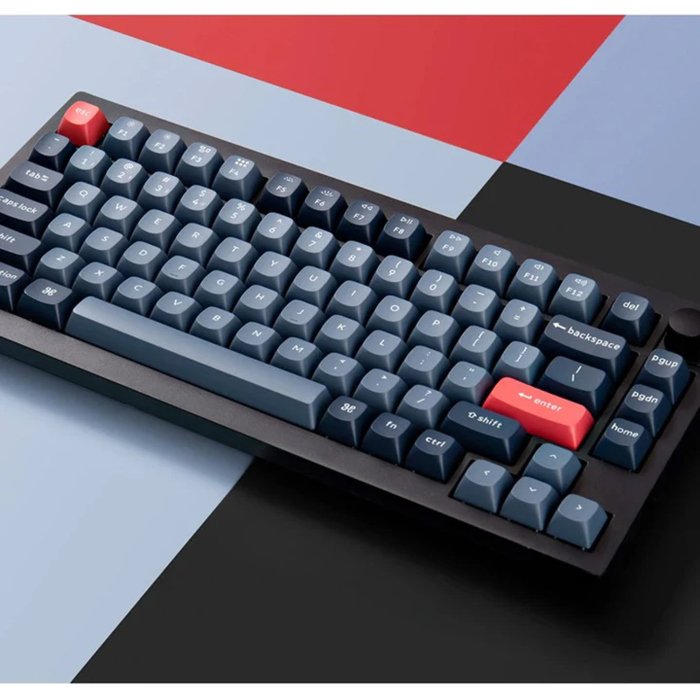Keychron V1 Max 75% Wireless/Bluetooth/Wired Mechanical Keyboard 1000Hz Polling Rate, Light Effects, Screw-In Stabilizer, Red Linear Switch, Switch Layouts Between macOS & Windows (Eng/Arb) - Image 2