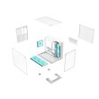 Acer V330 ATX Mid Tower Three Panel Front Top & Left Side Tempered Glass Case With 6 ARGB Fans - White - Image 9