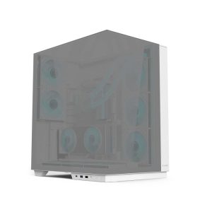 Acer V333 ATX Mid Tower Three Panel Front Top & Left Side Tempered Glass Case With 8 ARGB Fans - Silver