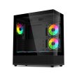 Acer V930B Mid Tower Two Panel Front & Left Side Tempered Glass Case with 6 RGB Fans - Black - Image 5