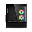 Acer V930B Mid Tower Two Panel Front & Left Side Tempered Glass Case with 6 RGB Fans - Black - Image 8