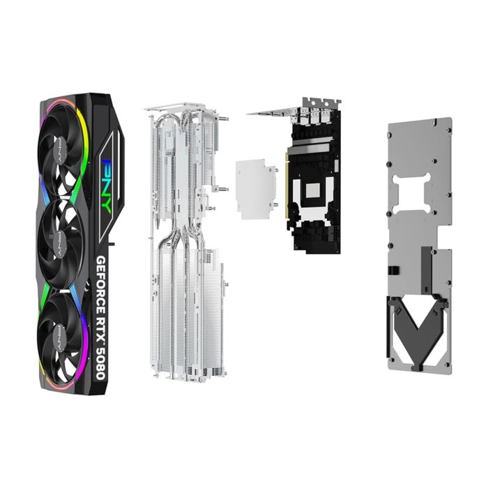PNY GeForce RTX 5080 16GB EPIC-X RGB™ OC PCIe 5.0 ARGB GDDR7 Graphic Card - Image 2