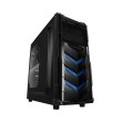 RaidMax Vortex V4 ATX Mid Tower Steel Plastic Gaming Case - Black - Image 4