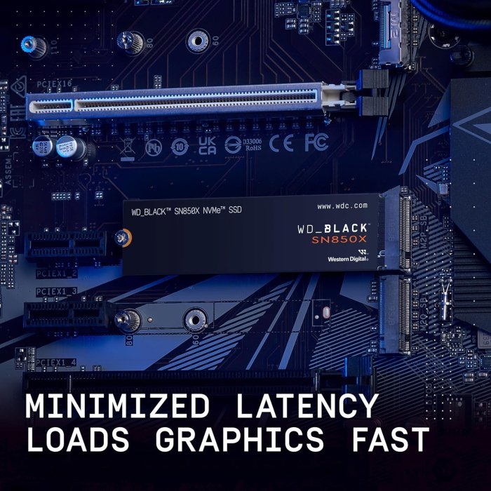 WD BLACK SN850X 8TB Gen 4 NVMe M.2 SSD with Heatsink,Up To 7200MB/s Read, PlayStation 5 Compatibility - Image 2