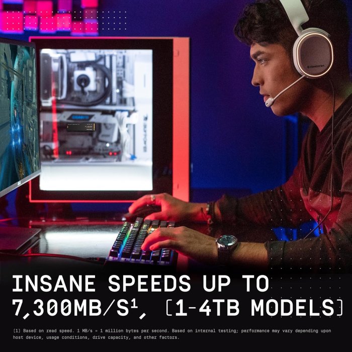 WD Black SN850X 8TB NVME SSD Game Drive Gen 4 Upto 7200 MB/s Read, Without Heatsink - Image 2