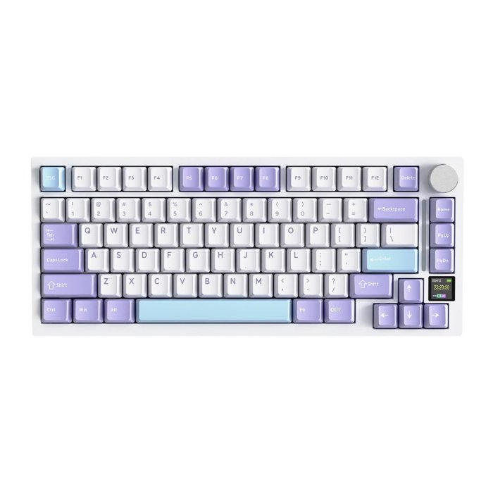 ATTACK SHARK X820 Ultra Wireless Tri-Mode (2.4G + Type-C + Bluetooth)Gasket Mechanical Keyboard - Star White + Shark Switch