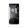 Xigmatek META ATX Mid Tower Case Front Side & Left Side Tempered Glass Panel with 4 ARGB Fans - Black - Image 5