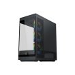 Xigmatek META ATX Mid Tower Case Front Side & Left Side Tempered Glass Panel with 4 ARGB Fans - Black - Image 7