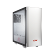 XPG INVADER Mid-Tower Gaming Chassis PC Case 4mm 1-side Tempered Glass with 2 Fans - White - Image 4